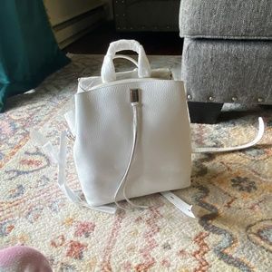 Rebecca Minkoff white leather back pack/ purse